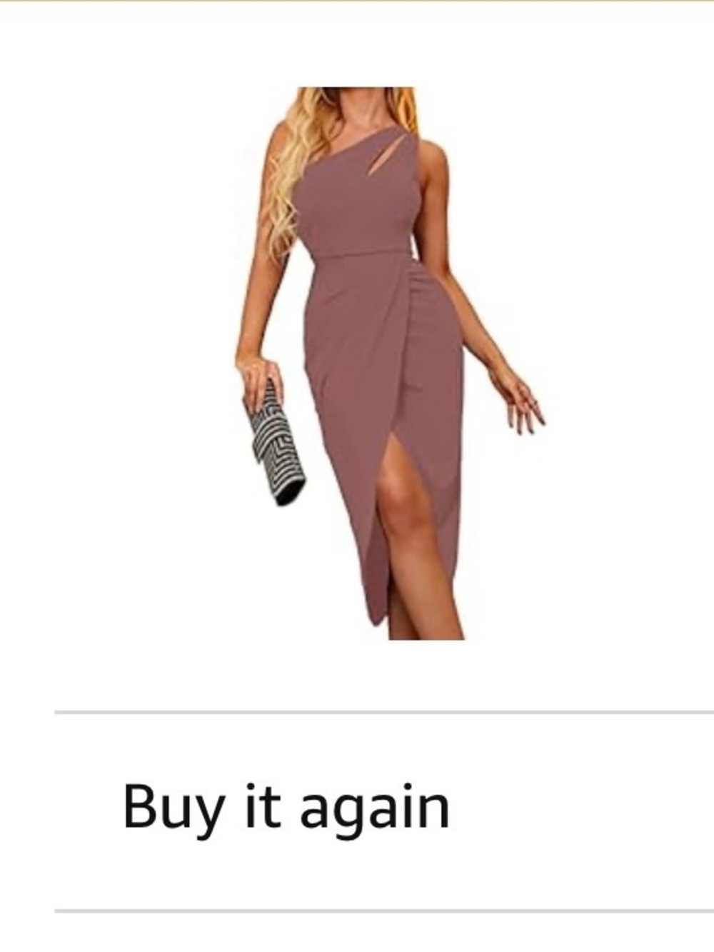 Zalalus Women's One-Shoulder Ruched Midi Dress - Mauve